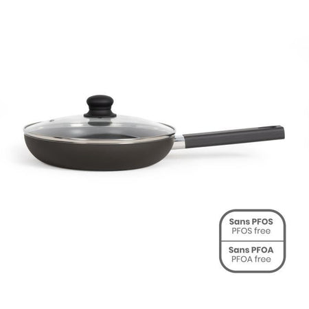 Padella da 26 cm - LIVOO - MEP153N - Antiaderente, senza PFOA e PFOS - Manico in silicone - Adatta a tutti i piani cottura, inclusa l'induzione