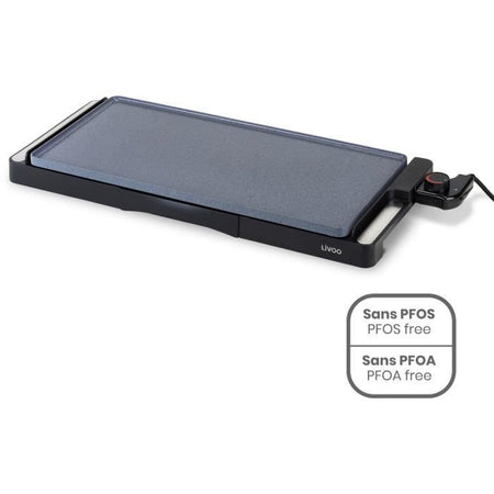 Piastra in ceramica - LIVOO - DOC320 - 2200W - Piastra in ghisa rimovibile - Termostato regolabile