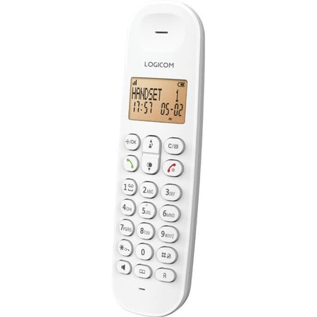 Telefono fisso cordless - LOGICOM - DECT ILOA 150 SOLO - Bianco - Senza segreteria telefonica