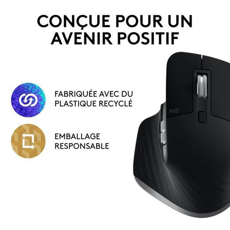 Logitech - Mouse wireless ergonomico - MX Master 3s per Mac - Aiuti Grey