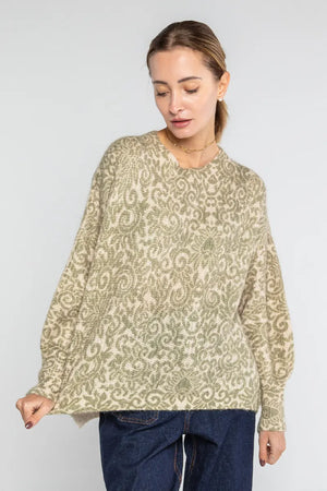 LOKITA | Maglia stampata misto mohair