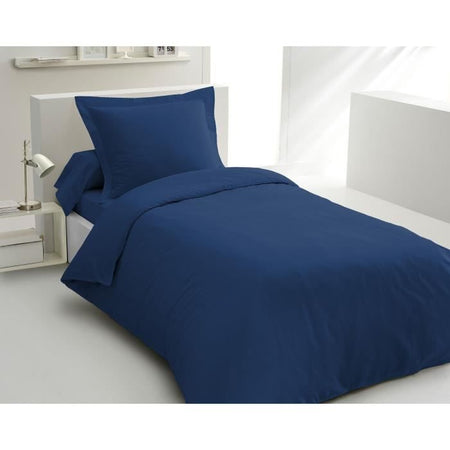 COMPLETO PIUMINO LOVELY HOME - 140x200 cm - 100% COTONE - BLU