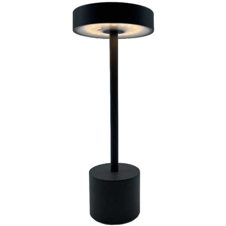 Lampada da tavolo senza fili - LUMISKY - ROBY - H30 cm - Aluminium Touch - Grigio scuro - LED