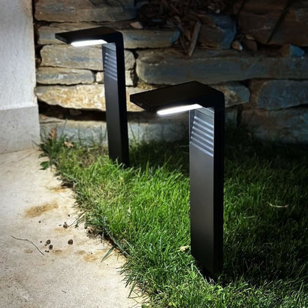 Set di 2 luci solari da piantare - LUMISKY - OSTRY - H41 cm - LED bianco freddo