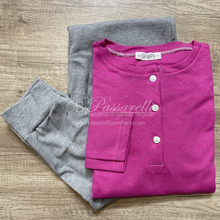Lingery Pigiama Invernale in Caldo Cotone da Donna 9747 2510S26