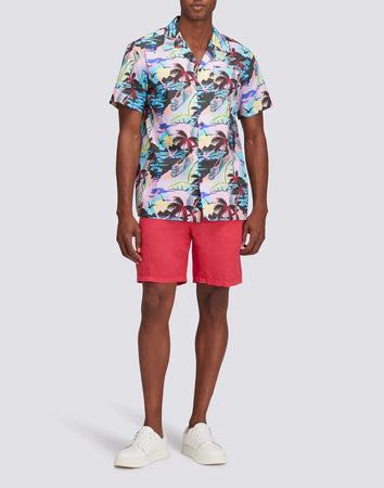 Sundek camicia uomo modello bowling con stampa