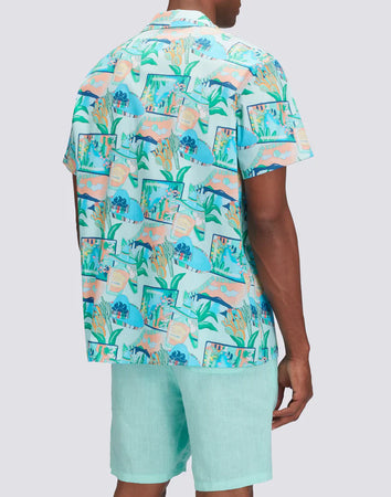 Sundek camicia uomo modello bowling con stampa