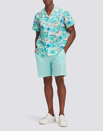 Sundek camicia uomo modello bowling con stampa