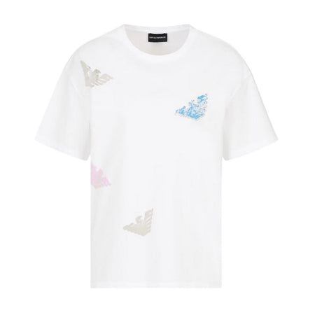 EMPORIO ARMANI t-shirt donna emporio armani - t-shirt - bianco da donna