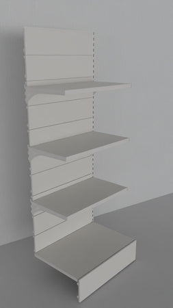 Modulo continuativo scaffale a parete da negozio di cm. 80x30x200h