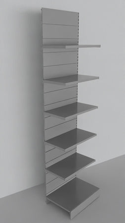Modulo aggiuntivo da scaffale in metallo a piani con mensole di cm. 75x50x300h