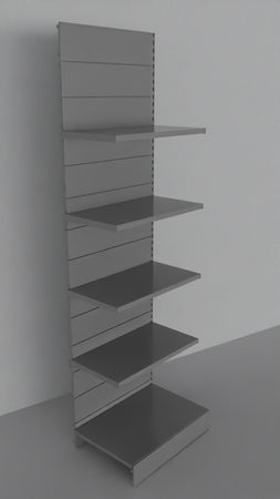 Modulo aggiuntivo scaffale verniciato per negozio di cm. 75x60x250h