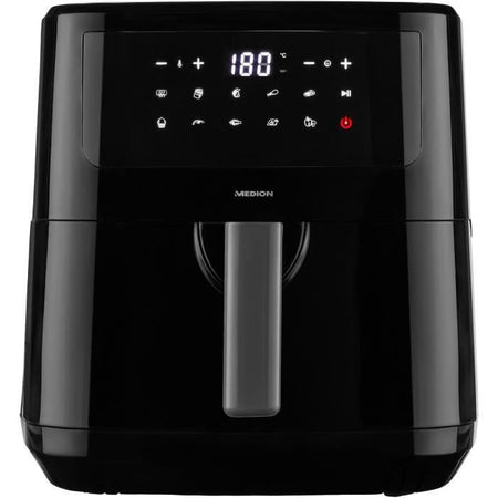 Friggitrice ad aria calda - MEDION - 50072999 - 2150 W - Touch screen - 9 programmi - Nera