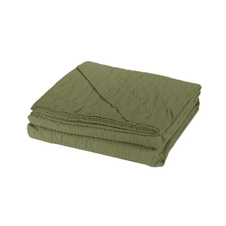 Fazzini Copriletto Estivo Matrimoniale in Cotone Jacquard Plissè S150 - Passarelli Biancheria