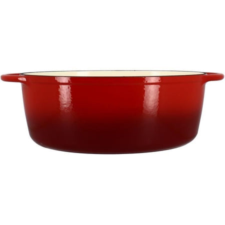 Casseruola - MENASTYL - 6020102 - Ovale - Ghisa smaltata - Rossa - 6,5 litri