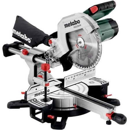 Troncatrice radiale - METABO - KGS 254 M - linea di taglio di precisione LED - 613254000 - NOVIT 2023