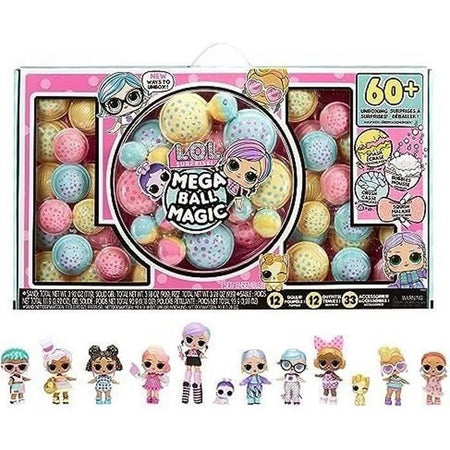 LOL SURPRISE - 12 palline magiche, con bambole da collezione - Mega Ball