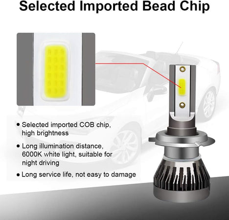 KIT LED H11 70W 9000LM CANBUS per T-MAX 530 – Abbagliante e Anabbagliante 6000K Bianco Ghiaccio – Compatibile senza Errori