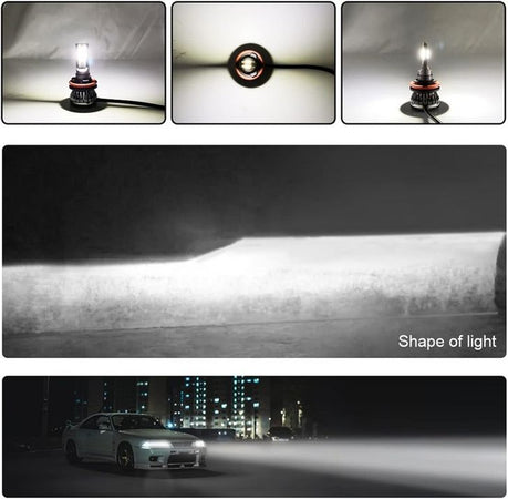 KIT LED H7 50W 9000 Lumen per Yamaha T-Max 500 2008-2012 + T10 Posizione 6000K – 2 Lampade SUPER SLIM Bianche ad Alta Luminosità