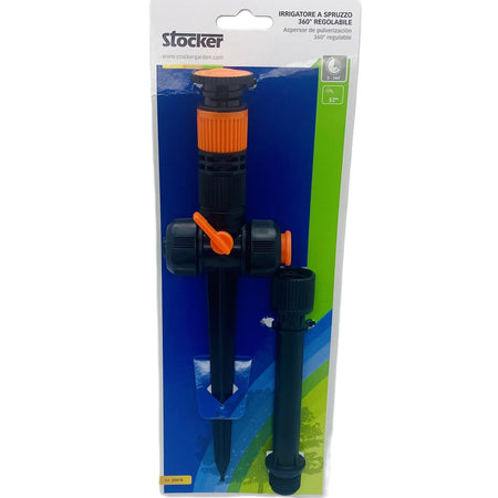 Irrigatore A Spruzzo 360° Regolabile Raggio Spruzzon 5 mt. Stocker