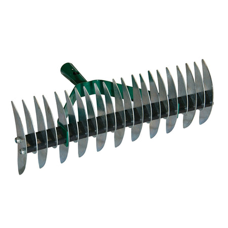 Rastrello sarchiatore a 32 denti, arieggiatore manuale in acciaio verniciato