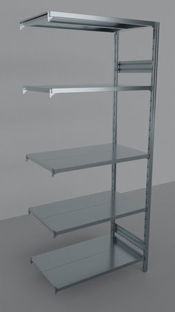 MODULO AGGIUNTIVO scaffalatura in metallo da magazzino Zincata cm. 100x60x242h