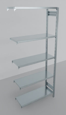 MODULO AGGIUNTIVO scaffalatura metallica da magazzino Zincata cm. 100x70x242h