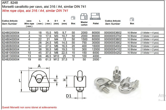 Morsetto A Cavallotto-M5-A4 Pz 4