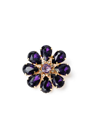 MYA ACCESSORIES | Spilla a fiore con pietre in vetro