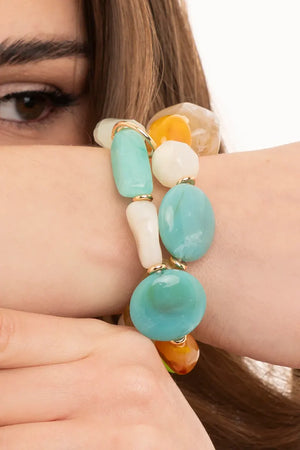 MYA ACCESSORIES | Bracciale elastico doppio filo