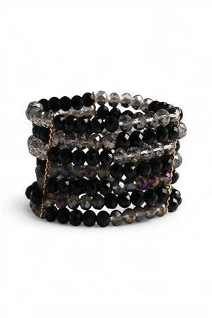 MYA ACCESSORIES | Bracciale multifilo elastico con microcristalli