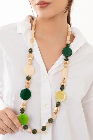 MYA ACCESSORIES | Collana resina cerchi