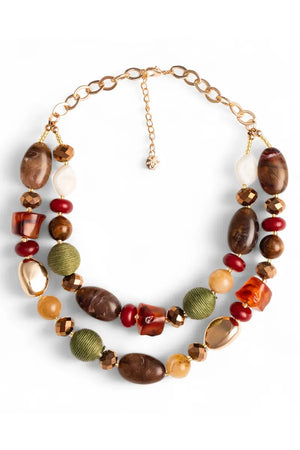 MYA ACCESSORIES | Collana girocollo a catena due fili