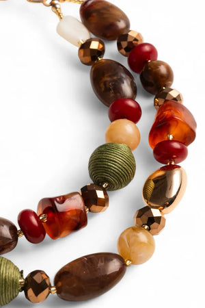 MYA ACCESSORIES | Collana girocollo a catena due fili