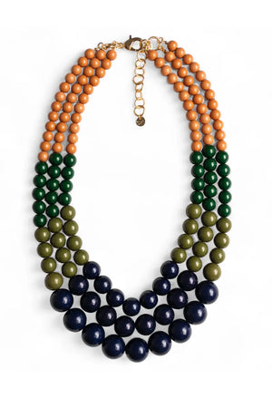 MYA ACCESSORIES | Collana a tre fili con sfere in acrilico
