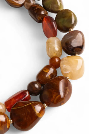 MYA ACCESSORIES | Collana girocollo con pietre in acrilico