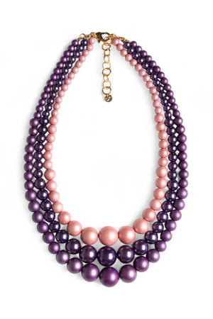 MYA ACCESSORIES | Collana a tre fili con sfere in acrilico