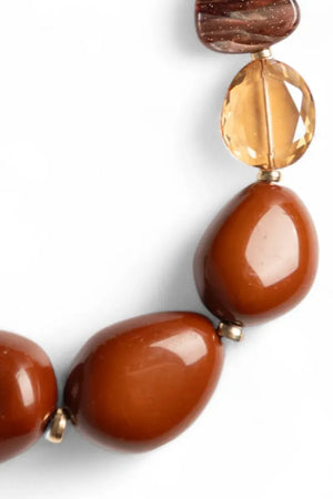 MYA ACCESSORIES | Collana girocollo con pietre in acrilico