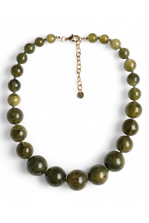 MYA ACCESSORIES | Collana girocollo con sfere in acrilico e vetro