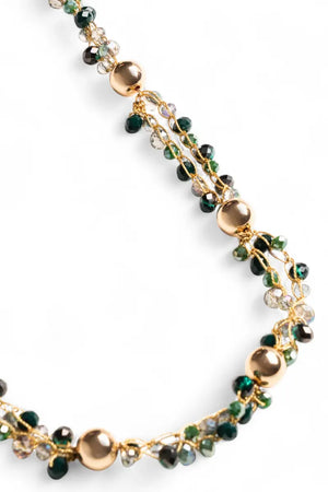 MYA ACCESSORIES | Collana lunga a catena con microcristalli