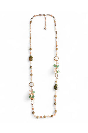 MYA ACCESSORIES | Collana lunga con pietre semidure