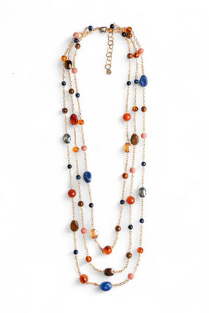 MYA ACCESSORIES | Collana lunga con pietre in acrilico