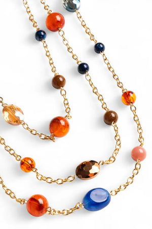 MYA ACCESSORIES | Collana lunga con pietre in acrilico