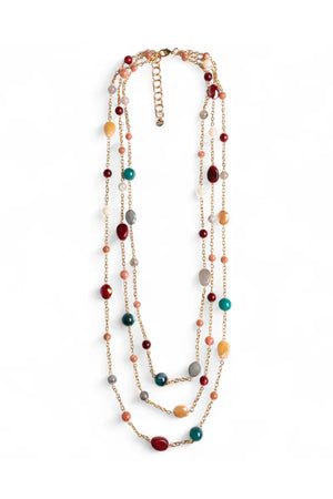 MYA ACCESSORIES | Collana lunga con pietre in acrilico