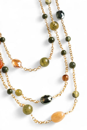 MYA ACCESSORIES | Collana lunga con pietre in acrilico