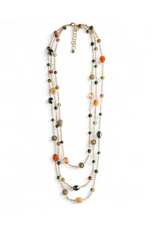 MYA ACCESSORIES | Collana lunga con pietre in acrilico