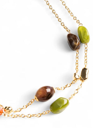 MYA ACCESSORIES | Collana lunga con pietre in acrilico