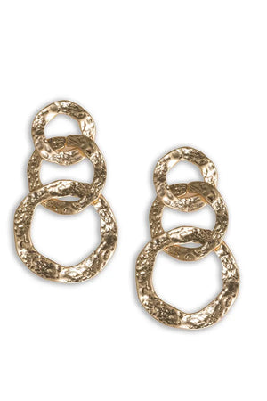 MYA ACCESSORIES | Orecchini pendenti a tre cerchi