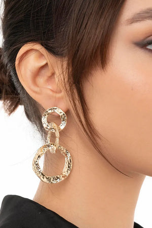 MYA ACCESSORIES | Orecchini pendenti a tre cerchi
