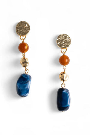 MYA ACCESSORIES | Orecchini pendenti a catena con pietre